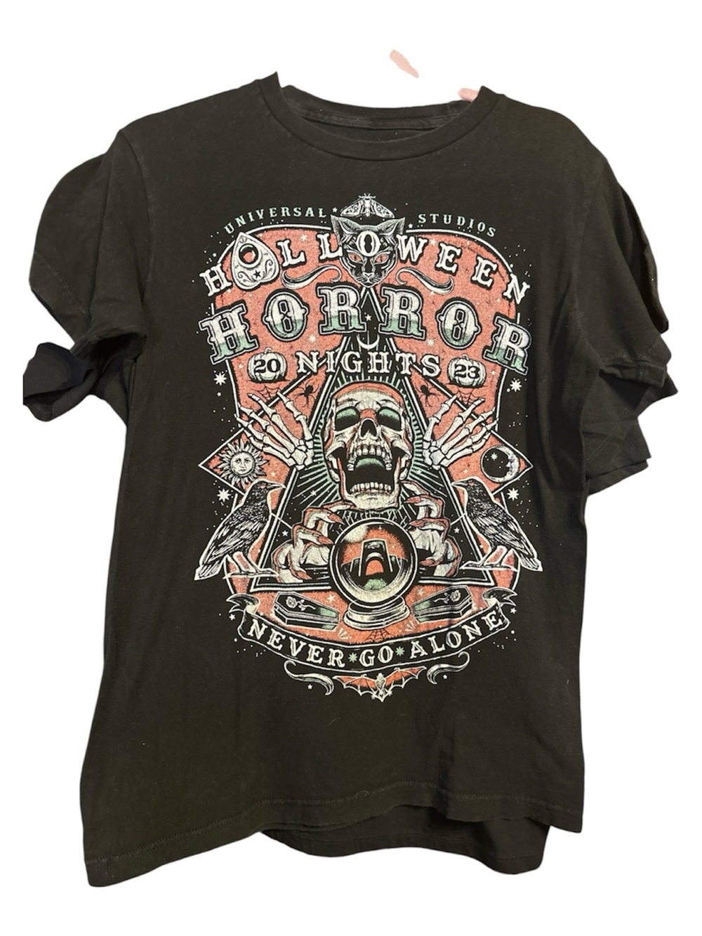Universal Studios Halloween Horror Nights 2023 Graphic Tee. Small. 18” P 26” L